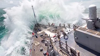 Special Techniques US Navy Ships Use To Defeat Dangerous Storms at Sea