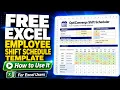 Easy Employee Shift Schedule Template in Excel - Create in Minutes Free Download