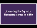 OMH s Mental Health Capacity Monitoring Survey-Technical Training