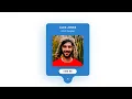 Animated Drop-down Profile Card HTML CSS JavaScript