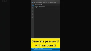 Generate a very secure password using only python try it now