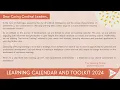 2024 Learning Calendar Toolkit