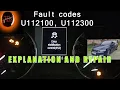 Fault codes U112100 U112300 Not Crank Not Start Skoda Octavia Mk III Error stabilisation control ESC