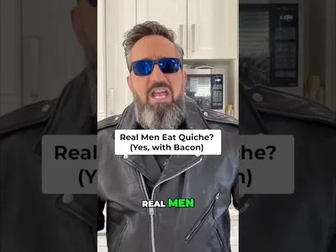 Real Men DO Eat Quiche! #chefdez #cooking #realmen #quiche #quiché #bacon #baconeggandcheese #yeah