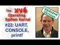xv6 UART console printf