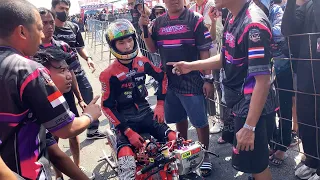 Download Bikin Heboh ! Arm Rayong Marah - THAILAND VS INDONESIA Drag Bike Super Open 201M IDW Seri 2 MP3