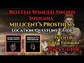 Rotten Winged Sword Insignia Millicent s Prosthesis Location 2025 Elden Ring Millicent Questline