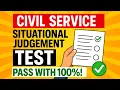 CIVIL SERVICE SITUATIONAL JUDGEMENT TEST How to Pass 10 Real Practice Questions