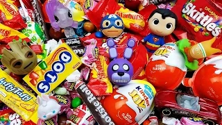 LEARN COLORS With A Lot Of New Candy Surprise Eggs Lollipops 