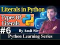 Types of Literals in Python with Example Python Tutorial for Beginners Code Tpoint