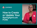 How to Create or Update Your SigningAgent com Profile