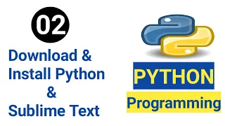 Python Tutorial How to Download and Install Python and Sublime Text Editor