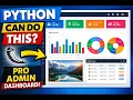 Build Professional Admin Dashboard using Python Flask Bootstrap Charts Sidebar