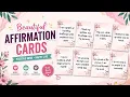 I Made Beautiful Affirmation Cards in Canva Bulk Create Tutorial Canva Digital Product