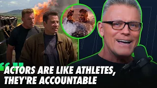 howie long on his movie career breaking a rib on set u0026 working with john travolta