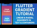 Flutter Gradient Tutorial Linear Radial Gradients in Text Containers