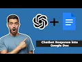 How to add Output from Chatbot to Google Doc using Flask openai OpenAI