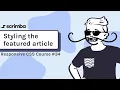 34 Styling the featured article - Responsive CSS Tutorial