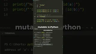 Mutable vs Immutable variables in Python