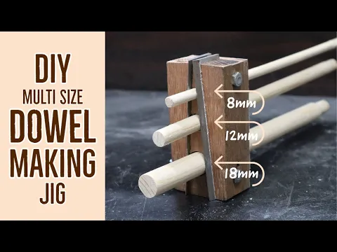 Download MP3 DIY Dowel Making Jig - Make Multi Size Wood Dowels Using Planer Blades.