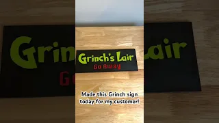 Time for Grinch decor Handmade wood sign