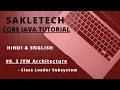JVM architecture Class Loader Sub-System in Hindi English Java Programming