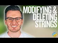 Python Day 19 Modifying and Deleting Strings in Python