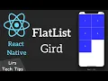 React Native FlatList Grid