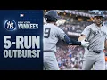 FULL 5-run outburst for the Yankees on Opening Night vs the Giants MLB Highlights