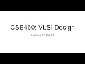 Cse460 week 10 lecture 2 Part 1