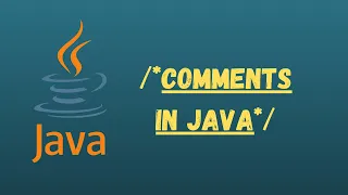 Java tutorial for beginners Comments in java