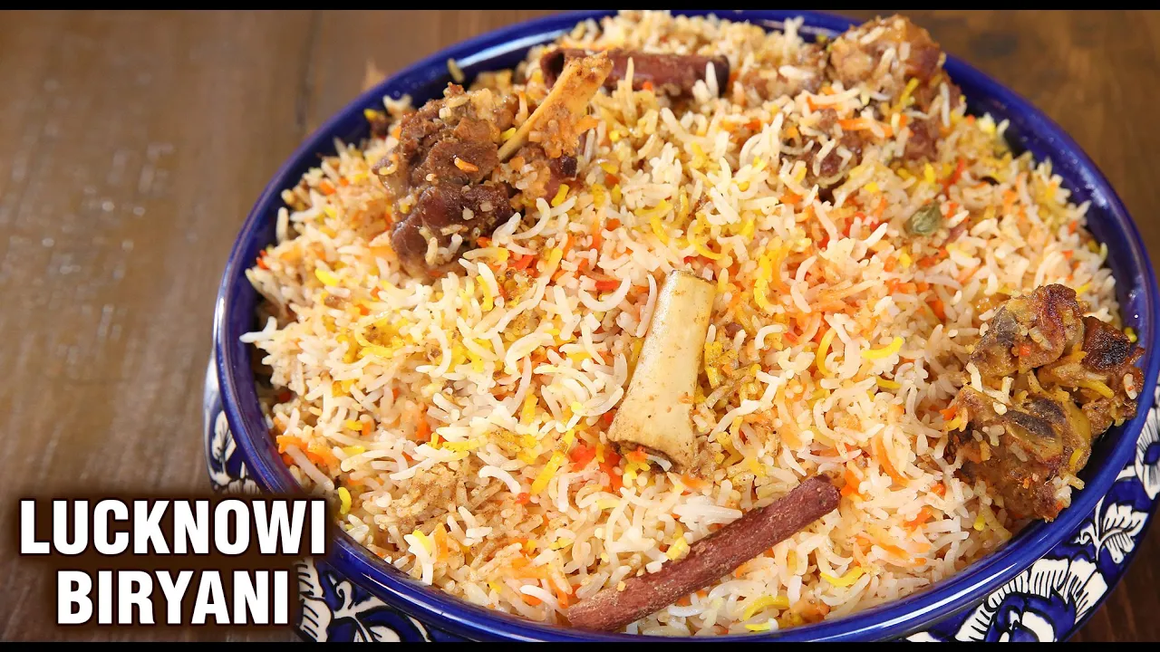 Lucknowi Mutton Biryani   Goat Meat Biryani Recipe   Dum Biryani   Biryani Recipe By Varun Inamdar