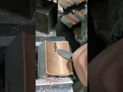 INCREDIBLE METAL carving creates a perfect pattern! πͺπ±#tech #engineering #industrial #manufacturing