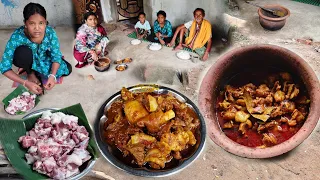 Mutton Potato Curry recipe in Village Style || Village cooking