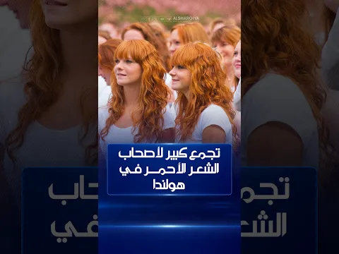 مدينة تيلبورغ الهولندية تتحول إلى ملتقى عالمي لأصحاب الشعر الأحمر#الشرقية_نيوز