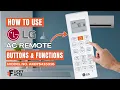 How to Use LG AC Remote Buttons Functions Model No AKB75415316 Heat Pump Remote Guide