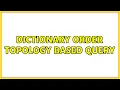 Dictionary order topology based query