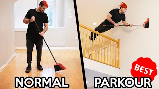 PARKOUR vs NORMAL People In Real Life! (Best of compilation!)