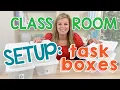 Special Ed Classroom Setup Organizing Task Boxes