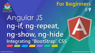 AngularJS ng-if ng-repeat ng-show ng-hide and Bootstrap CSS framework integration