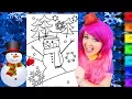Coloring Snowman Winter Wonderland Coloring Page Prismacolor Markers KiMMi THE CLOWN