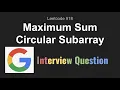 Leetcode 918 Maximum Sum Circular Subarray