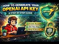 How to Generate OpenAI API Key Step-by-Step Guide for Beginners How to Get Your OpenAI API Key