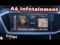 2023 Audi A6 - Infotainment Demo How-to-Use Touchscreen Apple CarPlay Android Auto Bluetooth