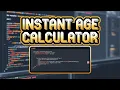 How To Build Age Calculator App Using HTML CSS And JavaScript