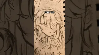 How i draw hair - hair tut