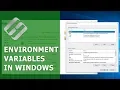 Environment Variables in Window Creating a New One or Setting New Value