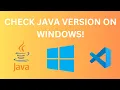 Check Java Version on Windows 10 Using