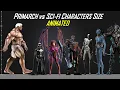 Primarch vs Sci-fi Characters sizes | Size Comparison | Walking Animated