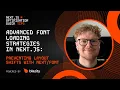 How to Optimize Font Loading in Next js Next js Optimization Tips
